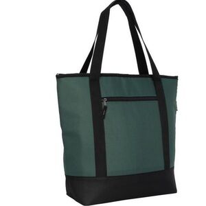 Ozark Trail 50-can thermal tote cooler bag, green with black trim